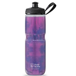 Polar Bottle Sport Isolierte Wasserflasche – BPA-frei, Sport & Fahrrad Quetschflasche mit Griff (Fly Dye – BlackBerry, 590 ml)