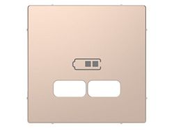 Tapa cargador USB 2,1A D-Life Champagne