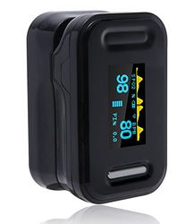 SPo2 Monitor, Pulse Oximeter UK adhere to NHS Guidance, Heart Monitor, Blood Oxygen Monitor, Fingertip – SPo2 Levels, CE Certified, All Age Group, Includes Lanyard, Manual & Batteries