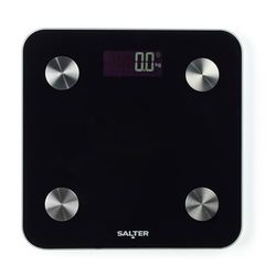 Salter Smart Scale – Personal Body Weight Scale, 180kg Capacity, 17 Body Metrics, Salter Health App, Body Fat/Water, Muscle/Bone Mass, BMI and BMR, 8 User Memory, Backlit Display, Black, SA00655FEU6