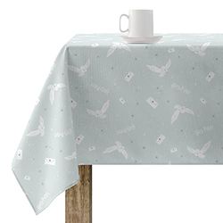 BELUM | Tablecloth 300 x 140 cm Harry Potter Resin Tablecloth (Plastic-Coated) Stain-Resistant Hedwig Mint Model