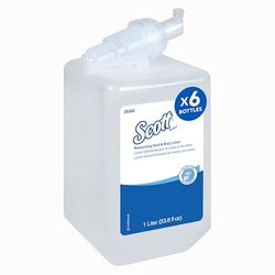 Kleenex, 6373, Moisturising Hand and Body Lotion, 1 Ltr, white, 6 x 1 Ltr Refill Cassettes