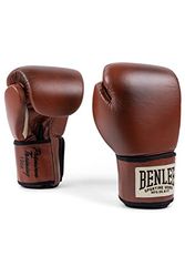 BENLEE Gants de Boxe en Cuir Premium Training Marron/Noir/Beige 300 ML