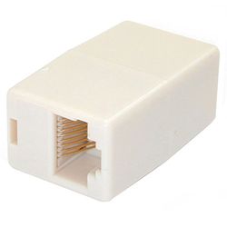 StarTech.com Accoppiatore Modulare in serie per estendere cavo patch LAN RJ45 CAT5e femmina femmina, Beige