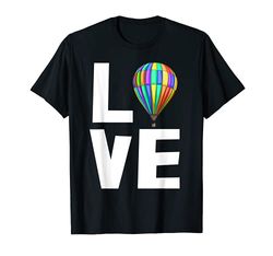 Love Adventure Tee Shirts Hot Air Balloon Shirt Funny Women Maglietta