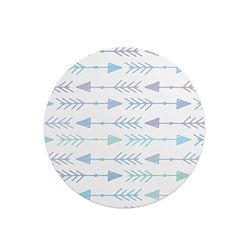 Questo Casa, Round Digital Printed Mouse Pad, Non-Slip Base, for Office and Home, Diameter:22cm