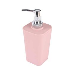 douceur d'intérieur, Distributeur Savon (7.3 x 7.3 x 18 cm) Vitamine Rose Poudre, Plastique Soft Touch