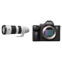 Sony SEL-200600G G Super-Telezoom Lens, 200-600 mm, F5.6-6.3, Wit & Sony Alpha 7M3 volledig formaat digitale camera ILCE-7M3 (24,2 megapixel) zwart