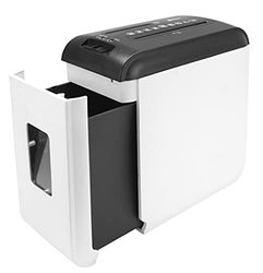 WAYTEX 77322 - Destructor de Documentos de Corte Cruzado (10 Hojas, CD y DVD, Bandeja cajón de 15 L, rápido y silencioso de Nueva generación)