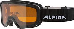 ALPINA Unissexo - Adultos, SCARABEO S DH Óculos de esqui, Black, One Size