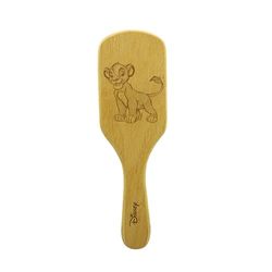 DISNEY – Cepillo de madera desenredante – Ideal para cabello delicado, Simba – El Rey León – Producto oficial Disney
