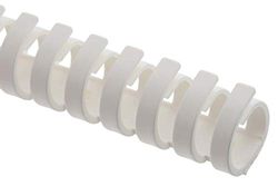 RS PRO Kabelkanal vit, 20 mm x 20 mm, längd 0,5 m plast, sidovägg flexibel, förpackning med 10 stycken