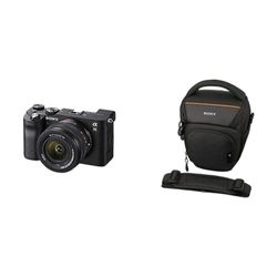 Sony Alpha 7 C - Fotocamera digitale mirrorless a pieno formato compatta e leggera & LCS-AMB Custodia Morbida, Nero