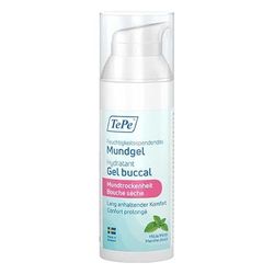 TEPE Gel orale idratante TePe bocca secca, menta morbida, gel orale per alleviare la sensazione di bocca secca, facile da portare via.