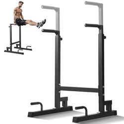 VEVOR Barre Dips, Capacité de 227 kg, Station de Dips Très Résistante avec Hauteur Réglable, Station de Barre d'Entraînement de Fitness, Barres Parallèles pour l'Entraînement de Force à la Maison