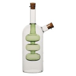 THUN Set van olie en azijn Bloomia - glas, kurk - Collectie Lentetuin - Ø 7,16 cm, hoogte 22,7 cm
