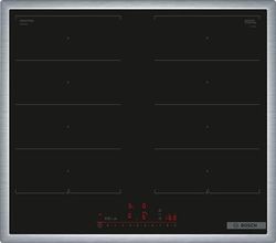 Bosch PXX645HC1E - Piano cottura a induzione intelligente (autosufficiente), 60 cm di larghezza, a scelta dello spazio, zona di cottura a induzione da 28 cm, telaio perimetrale
