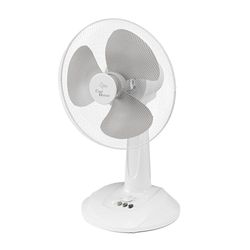 SUNTEC-tafelventilator CoolBreeze 3000 TV - stil, 30 cm, 40 watt | tafelventilator met 3 standen, draagbaar | windmachine wit | ventilator voor bureau, slaapkamer, kantoor of thuis