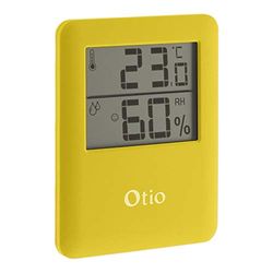 Thermomètre/Hygromètre intérieur magnétique - Jaune - Otio