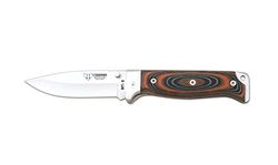 Cudeman Adultos Supervivencia Navaja Rojo de micarta Negra con Liner roja, Longitud de la Hoja: 11 cm, Cuchillo de cudm 1211, no Indicación