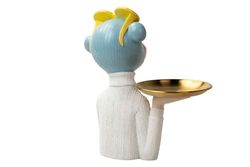BUSTO MONO TAZA RESINA 20x14x27 CM