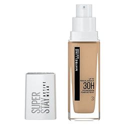 Maybelline New York Foundation, Superstay Active Wear 30 Hour Long-Lasting Liquid Foundation, Lightweight Feel, Water, Sweat and Transfer Resistant, 30 ml, Shade: 31, Warm Nude