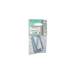 VYNEX 3101780311830 Zinc-Plated Screw Gate 5 x 60 CP:2, Grey, One Size