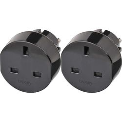 Best Price Square Travel Adaptor, EARTHED 1508530 by BRENNENSTUHL (Lot de 2)