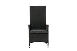 Venture Home Padova Chair (Recliner) Teak Sedia, Nero/Grigio