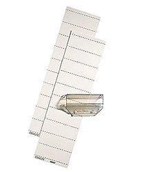 Esselte Leitz Transparent Tabs 60 mm 4 Lines Plastic Pack of 50 Transparent