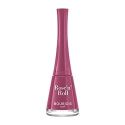 BOURJOIS - Vernis À Ongles 1 Seconde 48 Rose'N'Roll - Séchage Rapide En 50 Secondes - Pinceau Panoramique Anti Débordement - Application Facile - Couleur Intense - 9 ml