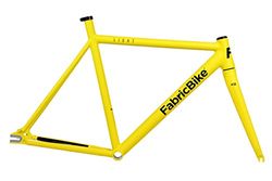 FabricBike Light - Telaio per Biciclette Fixie, Fixed Gear, Single Speed, Telaio e Forcella in Alluminio, 5 Colori, 2.45 g (Taglia M) (M-54cm, Light Matte Yellow)