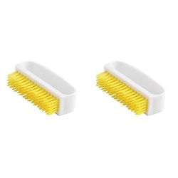 Jantex L727 Stiff Nail Brush, Yellow, 7.5 cm (Pack of 2)