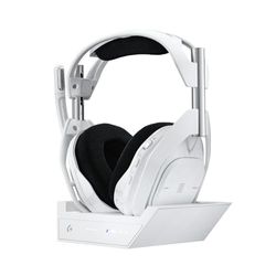 Logitech G Astro A50 X Casque Gaming sans Fil Lightspeed + Station d'accueil, Pro-G GRAPHÈNE, PLAYSYNC pour la Xbox Series X-S + PS5 + PC/Mac, Bluetooth, Dispositif de Relais HDMI 2.1, Blanc