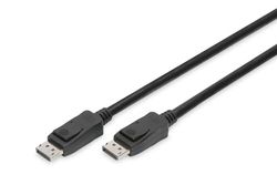 DIGITUS Cabo Displayport - 2 m - Displayport 1.4 - UHD-II 8k/60 Hz - 4 k/120 Hz - adequado para monitores, placas gráficas - preto