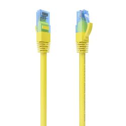 Cable de Red - latiguillo rj45 Cat.6 utp awg26 cca, 30cm de Longitud, Material cca, Color Amarillo, Ideal para Conexiones rápidas y seguras.