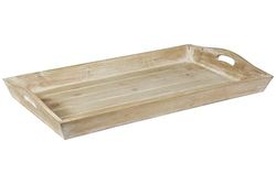 RECTANGULAR TRAY IN NATURAL WOOD