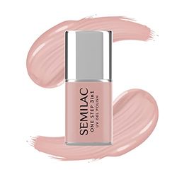 Semilac One Step Vernis à ongles UV 3 en 1 S256 Pale Beige 7 ml
