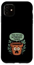 Piante Killer Humor Nero Pollice Divertente Botanico Caos Custodia per iPhone 11