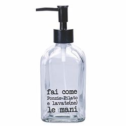 Dispensador de jabón líquido 410 ml de Cristal Transparente, S.P.Q.eRe