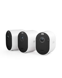 Arlo Pro 5 Security Camera Outdoor, 2K 8-Month* Battery Operated Home Outdoor Camera With Advanced Colour Night Vision, Light, Siren & Dual-Band WiFi, Arlo Secure Free Trial, 3 Cameras, White