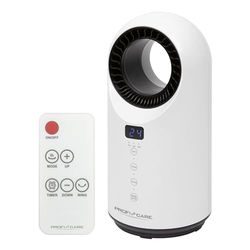 ProfiCare Luchtverhitter - Elektrische verwarmer - Luchtverhitter - 2 in 1 keramische luchtverhitter en tafelventilator in één aanraaksensor LED-scherm 330860