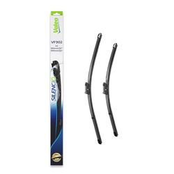 VALEO Piaçaba silencioso - VF902 - kit de alto desempenho, visibilidade superior na estrada, instalação fácil, folhas planas originais de 550 mm, 500 mm, dianteiras, conjunto de 2 escovas - 577902