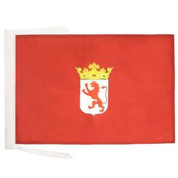 BANDERA de la PROVINCIA DE LEÓN 45x30cm - BANDERINA LEÓN EN CASTILLA Y LEÓN 30 x 45 cm cordeles - AZ FLAG