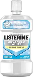 Listerine Płyn do płukania jamy ustnej, Advanced White, bezalkoholowy, łagodna mięta, 500 ml