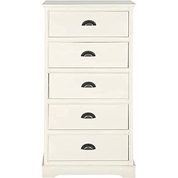 Safavieh EUH5728B Haverford Coffre Bois Blanc 59 x 35 x 119,88 cm