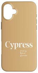 Cipresso – Resistente, naturale e rettificato Custodia per iPhone 16 Plus