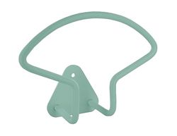 Cime - Flat Wire Hook with 3 Holes in Laguna Green Colour of Dimensions H.17 cm L.18 cm D.6 cm. Wire D.10 mm. Robust- it can Withstand Even The heaviest Garments