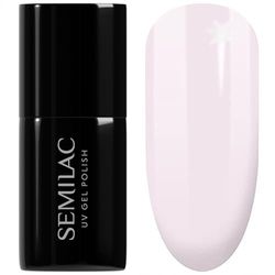 SEMILAC 385 Pastel Pink Sky Nail UV Gel Polish | Long Lasting and Easy to Apply | Soak off UV/Led | Perfect for Home and Professional Manicure and Pedicure 7 ml