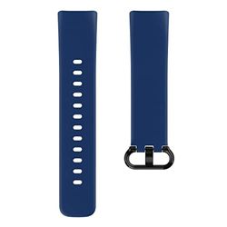 Hama Fitbit horlogeband 22 mm (verstelbare reservearmband voor smartwatch Fitbit Charge 5, Fitbit armband om te wisselen, wisselarmband van TPU, roestvrijstalen gesp) blauw